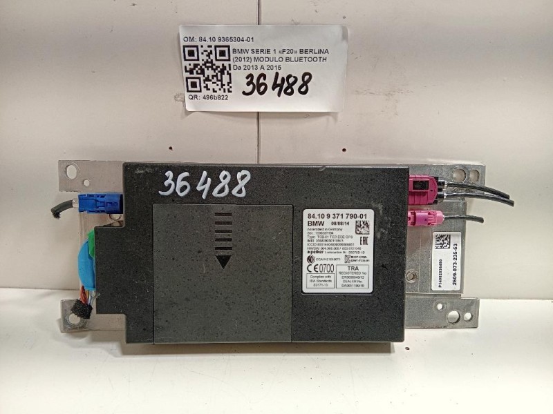 Modulo Bluetooth 8410 9365304-01 Bmw Serie 1 F20 Berlina 2012