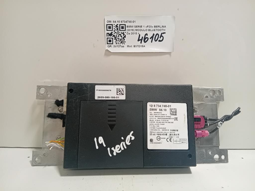 Modulo Bluetooth 8410 8734748-01 Bmw Serie 1 F20 Berlina 2015