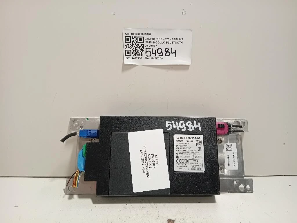 Modulo Bluetooth 8410682093102 Bmw Serie 1 F20 Berlina 2015