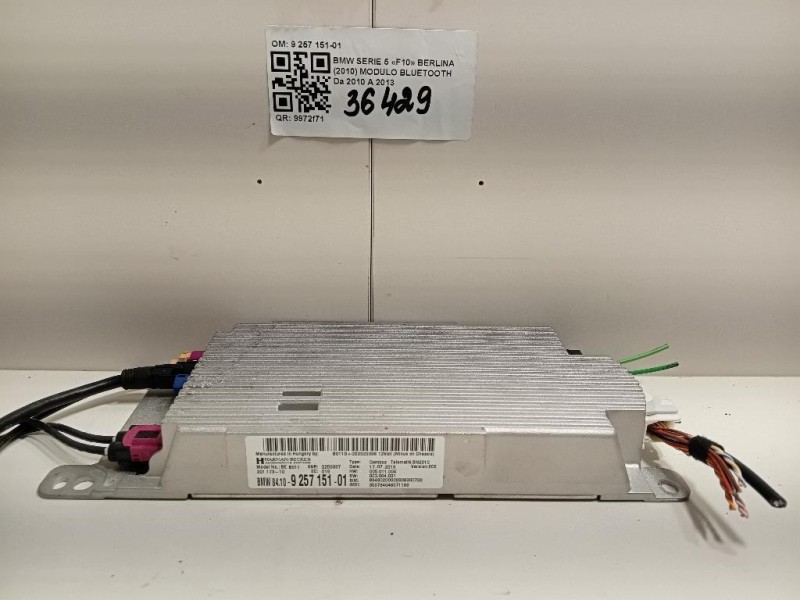 Modulo Bluetooth 9 257 151-01 Bmw Serie 5 F10 Berlina 2010