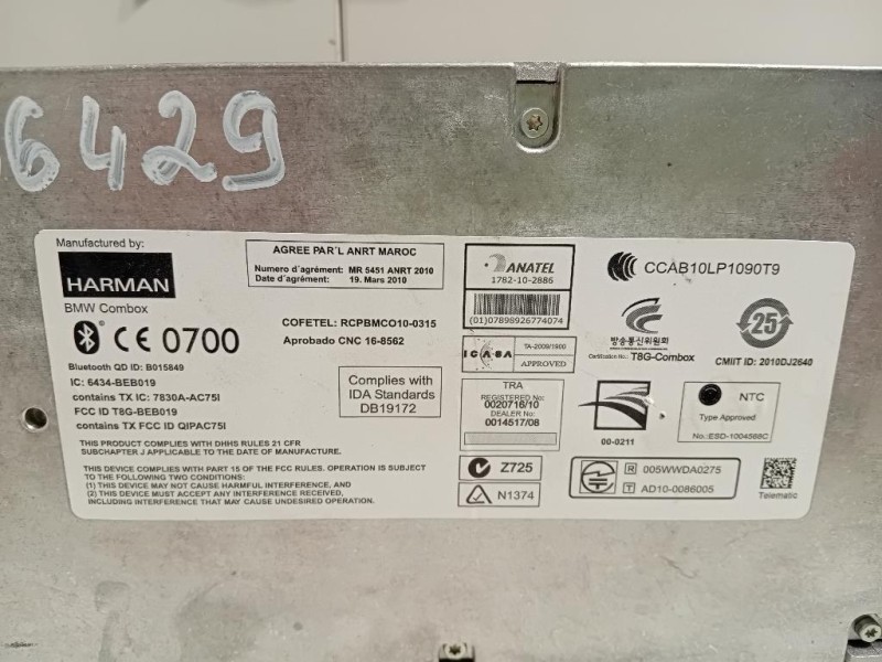Modulo Bluetooth 9 257 151-01 Bmw Serie 5 F10 Berlina 2010