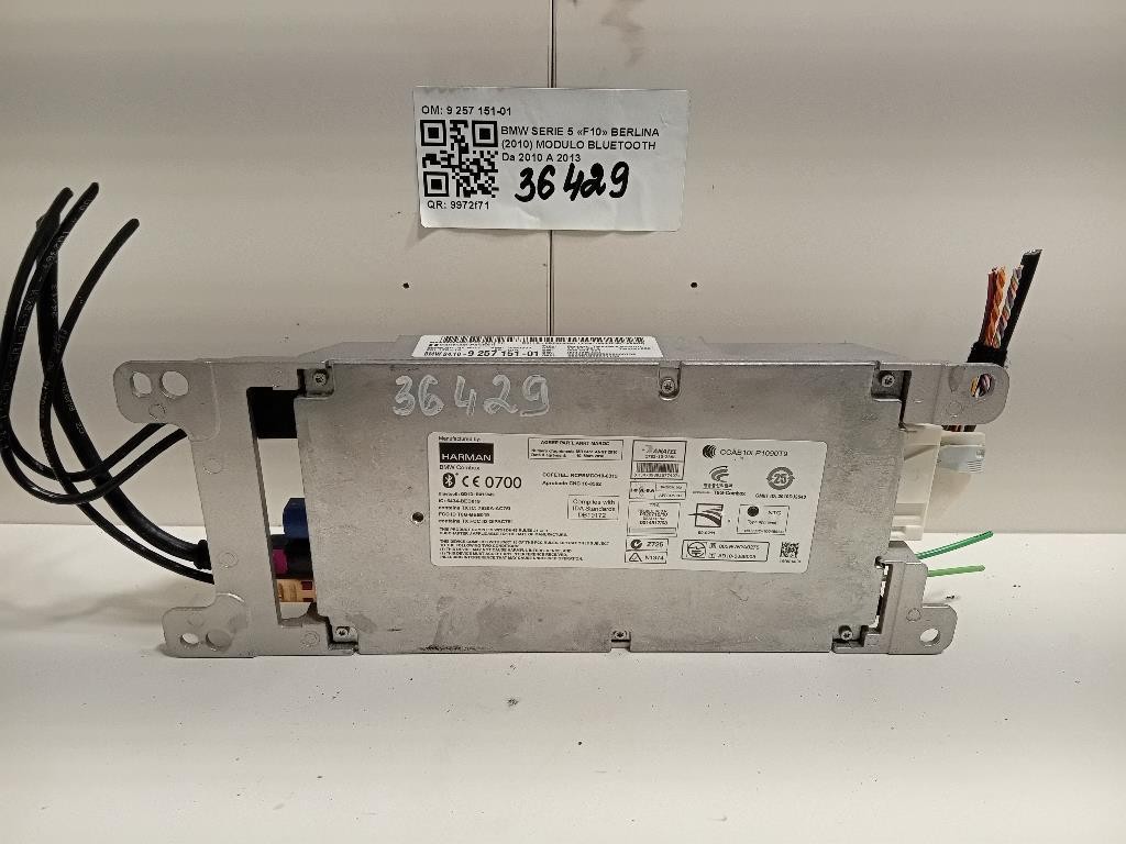 Modulo Bluetooth 9 257 151-01 Bmw Serie 5 F10 Berlina 2010