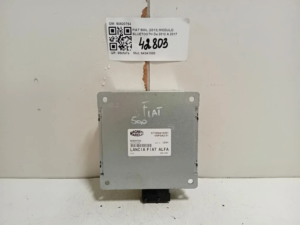 Modulo Bluetooth 50520764 Fiat 500L 2013
