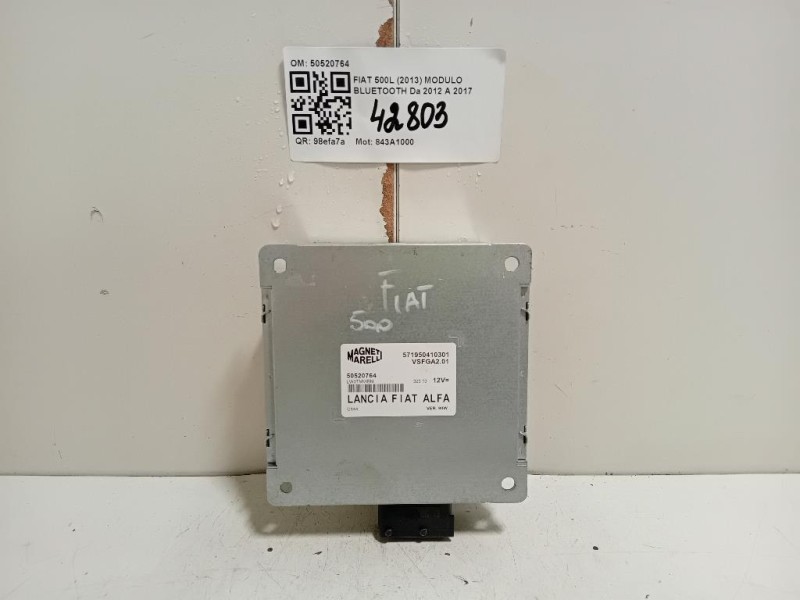Modulo Bluetooth 50520764 Fiat 500L 2013