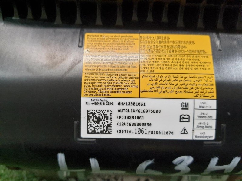 Air-bag Passeggero 13381061 Chevrolet Orlando 2011