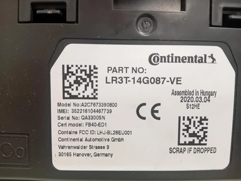 Modulo Bluetooth LR3T-14G087-VE Ford Fiesta VII 2021