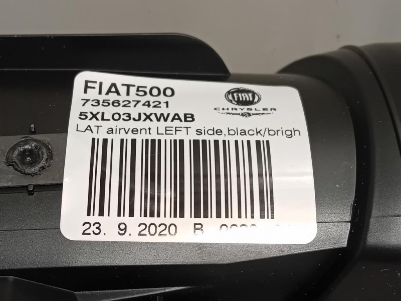 KIT Griglie Condotto ARIA Cruscotto 735627419735627431 Fiat 500 II 2015