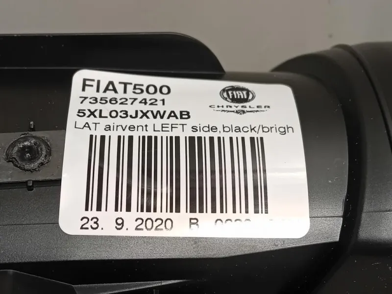 KIT Griglie Condotto ARIA Cruscotto 735627419735627431 Fiat 500 II 2015