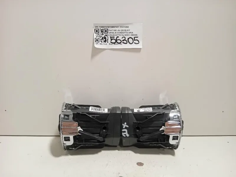 KIT Griglie Condotto ARIA Cruscotto 735627419735627431 Fiat 500 II 2015