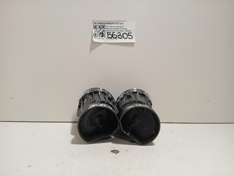 KIT Griglie Condotto ARIA Cruscotto 735627419735627431 Fiat 500 II 2015