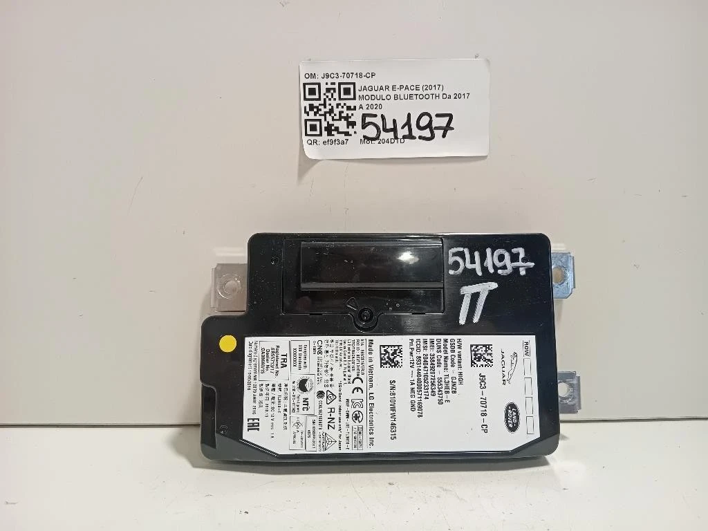 Modulo Bluetooth J9C3-70718-CP Jaguar E-pace 2017
