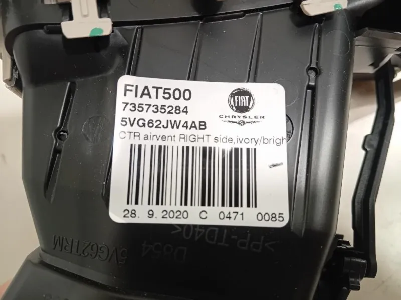 KIT Griglie Condotto ARIA Cruscotto Centrale 735735284735735287 Fiat 500 II 2015