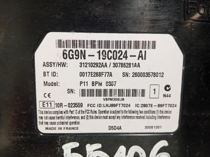 Modulo Bluetooth 6G9N-19C024-AI Land Rover Freelander II 2007