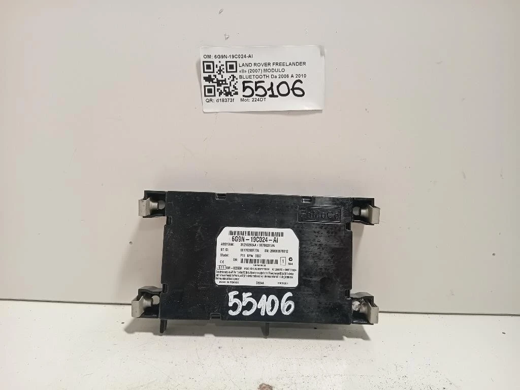 Modulo Bluetooth 6G9N-19C024-AI Land Rover Freelander II 2007