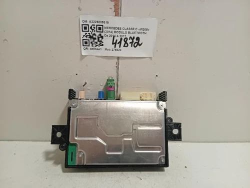 Modulo Bluetooth A2229005315 Mercedes Classe C W205 2014