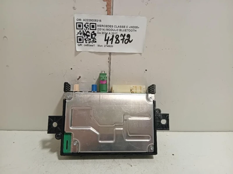 Modulo Bluetooth A2229005315 Mercedes Classe C W205 2014