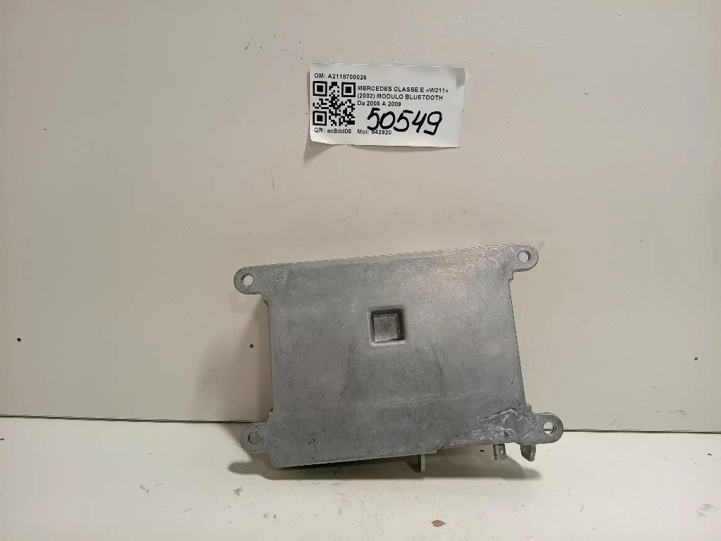 Modulo Bluetooth A2118700026 Mercedes Classe E W211 2002
