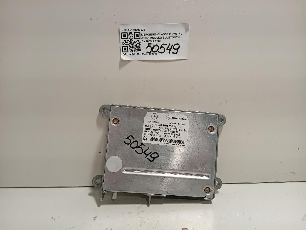 Modulo Bluetooth A2118700026 Mercedes Classe E W211 2002