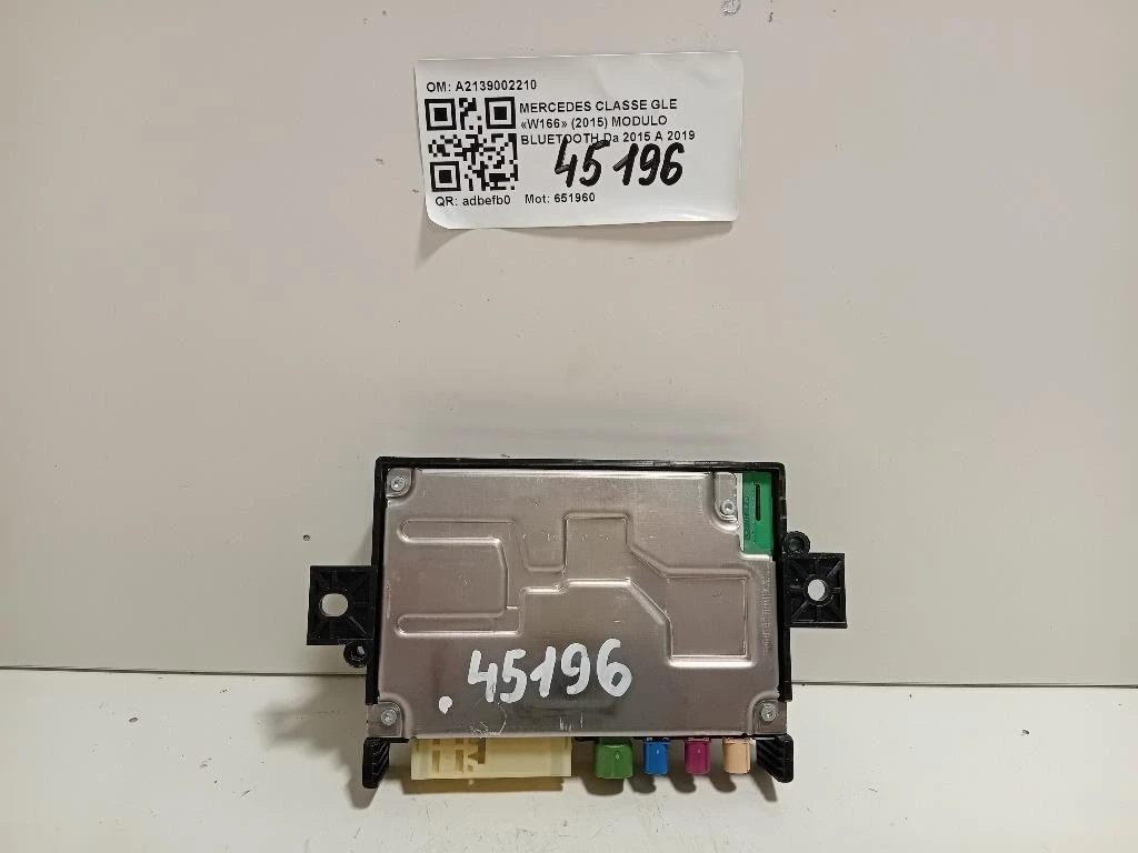 Modulo Bluetooth A2139002210 Mercedes Classe GLE W166 2015