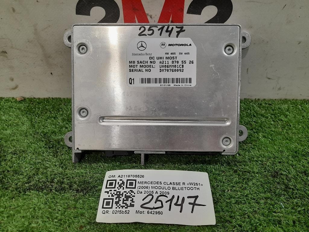 Modulo Bluetooth A2118705526 Mercedes Classe R W251 2006