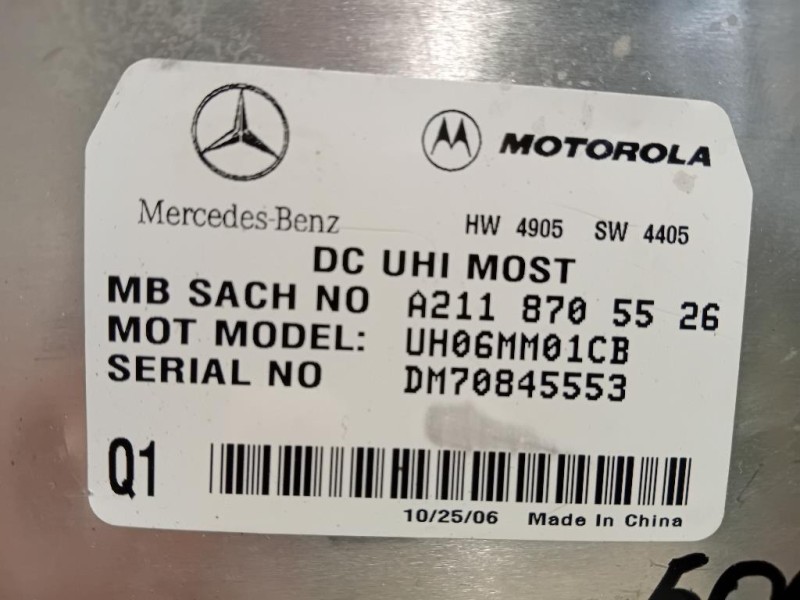 Modulo Bluetooth 2118705526 Mercedes Classe SLK R171 2004