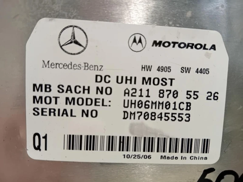 Modulo Bluetooth 2118705526 Mercedes Classe SLK R171 2004