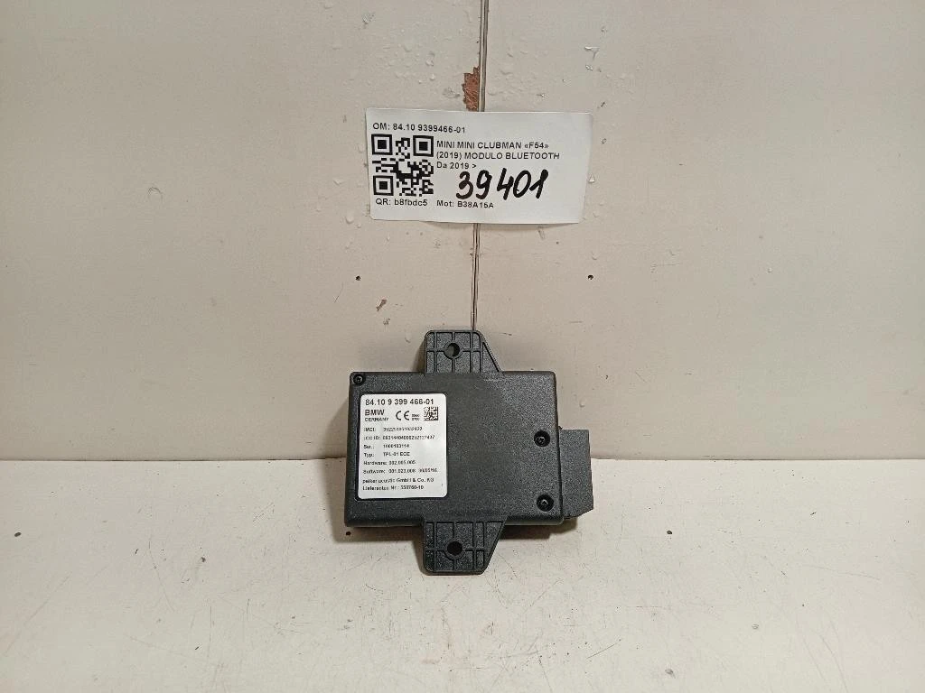 Modulo Bluetooth 8410 9399466-01 Mini MINI Clubman F54 2019