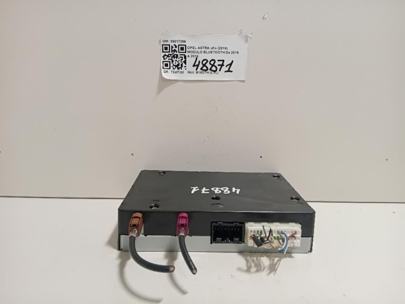 Modulo Bluetooth 39017359 Opel Astra K 2016