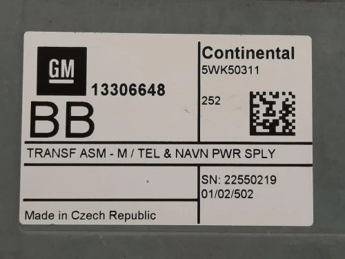 Modulo Bluetooth 13306648 CENTRALINA TELEFONO Opel Mokka 2013