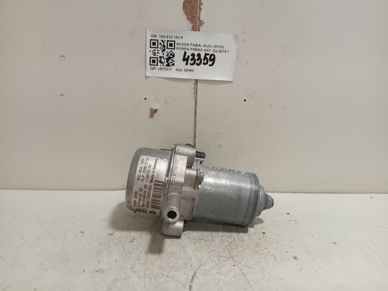 Pompa Freno ANT 1K0612181F Skoda Fabia NJ3 2018
