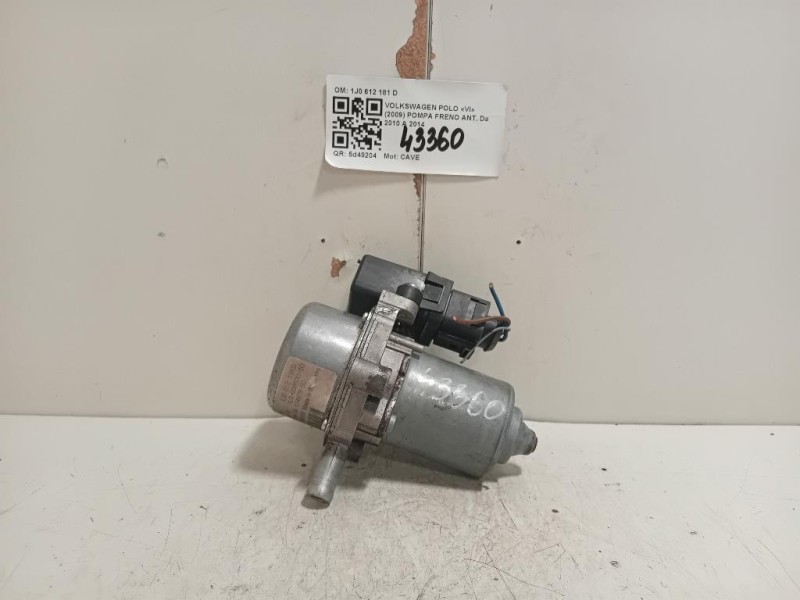 Pompa Freno ANT 1J0 612 181 D Volkswagen POLO VI 2009