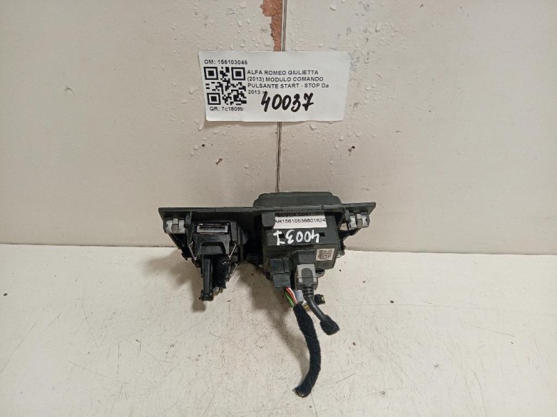 Modulo Comando Pulsante Start - STOP 156103046 Alfa Romeo Giulietta 2013