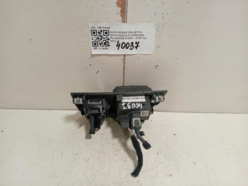 Modulo Comando Pulsante Start - STOP 156103046 Alfa Romeo Giulietta 2013