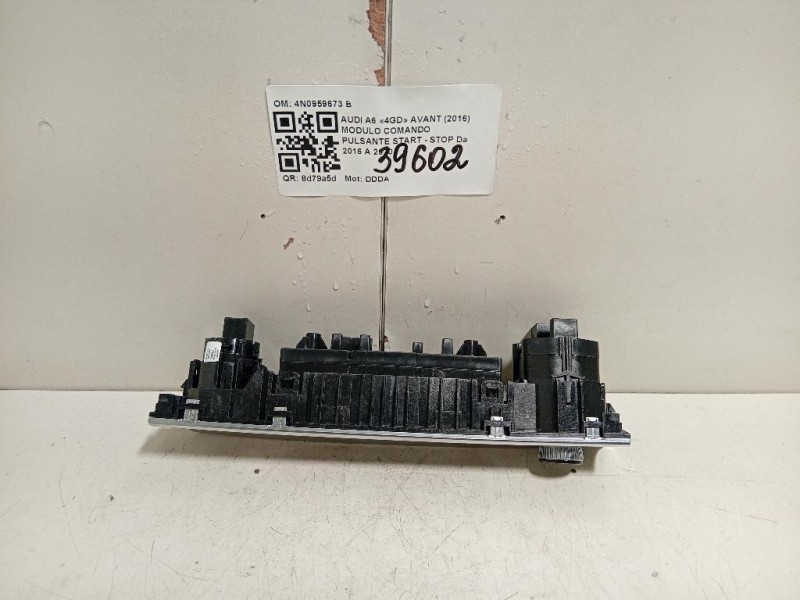 Modulo Comando Pulsante Start - STOP 4N0959673 B Audi A6 4GD Avant 2016