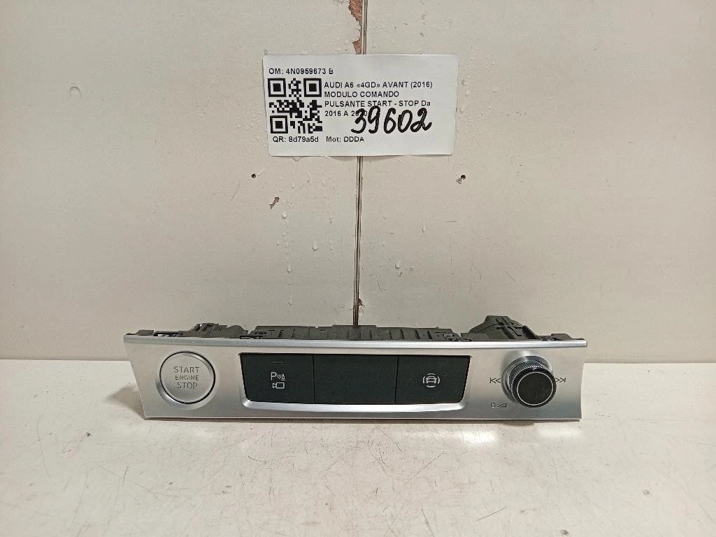 Modulo Comando Pulsante Start - STOP 4N0959673 B Audi A6 4GD Avant 2016