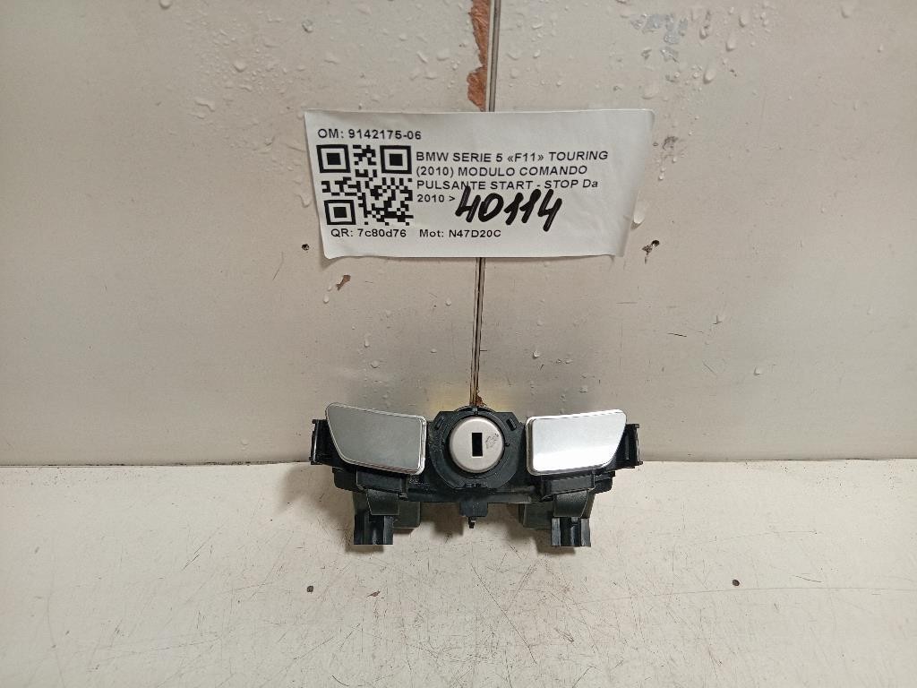 Modulo Comando Pulsante Start - STOP 9142175-06 Bmw Serie 5 F11 Touring 2010