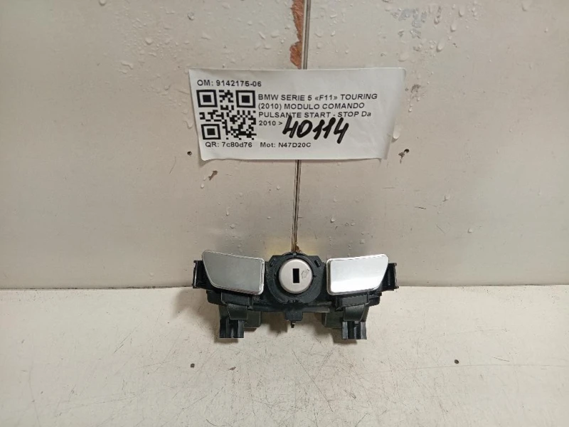 Modulo Comando Pulsante Start - STOP 9142175-06 Bmw Serie 5 F11 Touring 2010