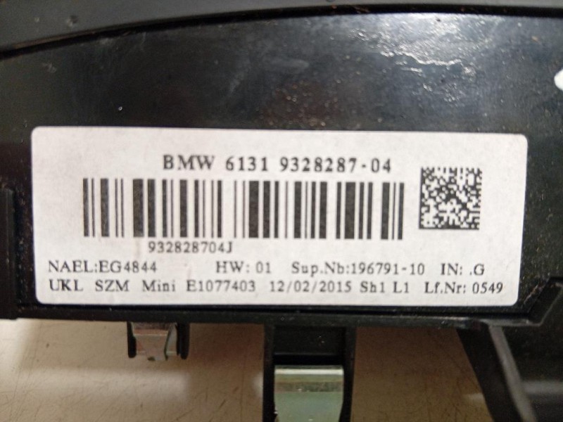 Modulo Comando Pulsante Start - STOP 9328287-04 Mini MINI ONE F55 2014