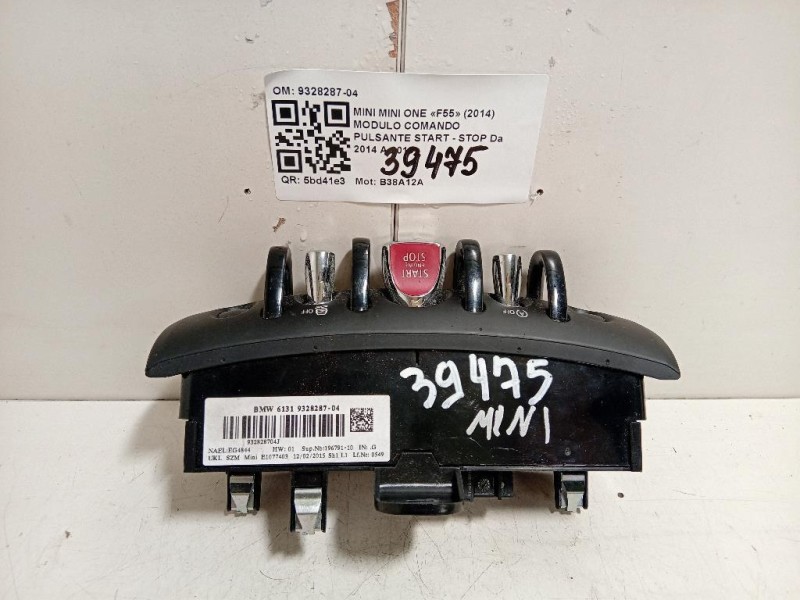 Modulo Comando Pulsante Start - STOP 9328287-04 Mini MINI ONE F55 2014