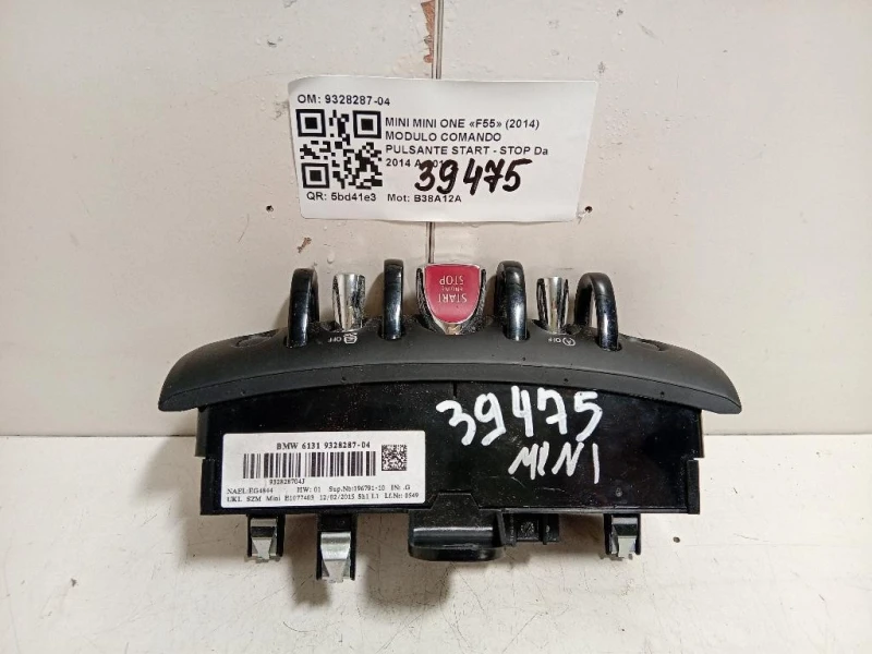Modulo Comando Pulsante Start - STOP 9328287-04 Mini MINI ONE F55 2014