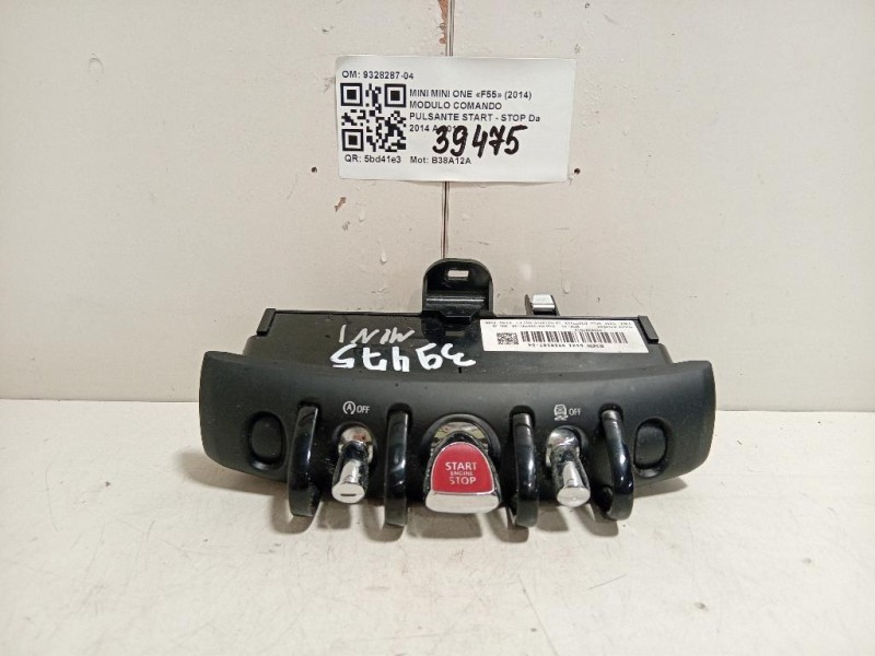 Modulo Comando Pulsante Start - STOP 9328287-04 Mini MINI ONE F55 2014
