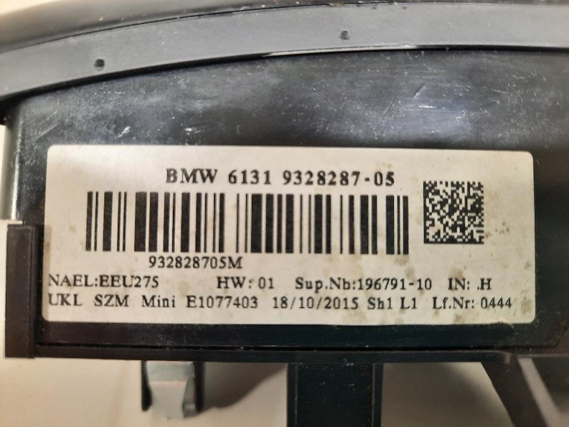 Modulo Comando Pulsante Start - STOP 6131 9328287-05 Mini MINI ONE F55 2014