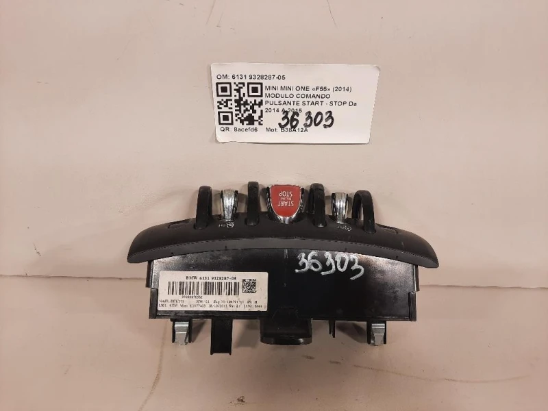 Modulo Comando Pulsante Start - STOP 6131 9328287-05 Mini MINI ONE F55 2014