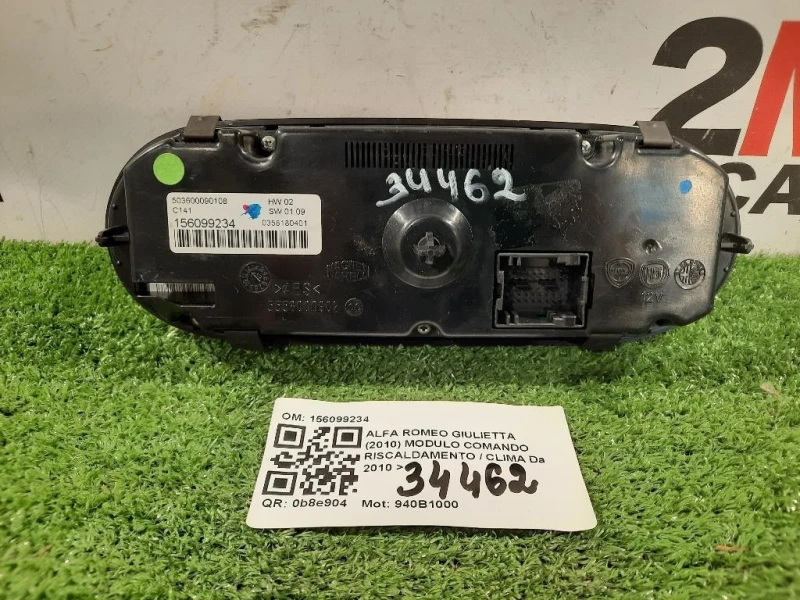 Modulo Comando Riscaldamento Clima 156099234 Alfa Romeo Giulietta 2010