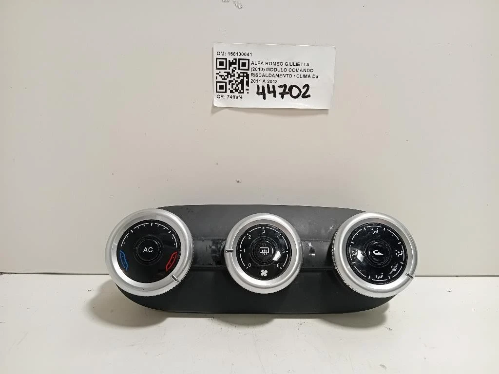 Modulo Comando Riscaldamento Clima 156100041 Alfa Romeo Giulietta 2010