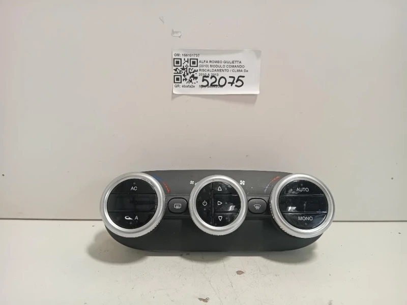 Modulo Comando Riscaldamento Clima 156101737 Alfa Romeo Giulietta 2010