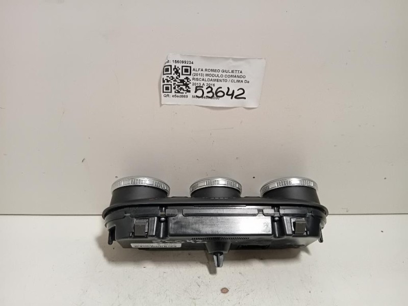 Modulo Comando Riscaldamento Clima 156099234 Alfa Romeo Giulietta 2013