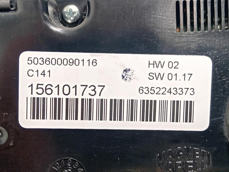 Modulo Comando Riscaldamento Clima 156101737 Alfa Romeo Giulietta 2013