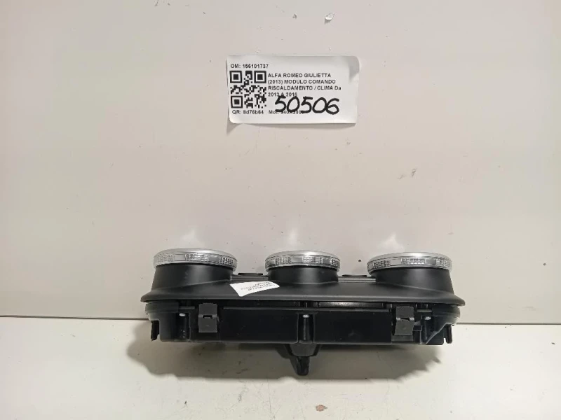 Modulo Comando Riscaldamento Clima 156101737 Alfa Romeo Giulietta 2013