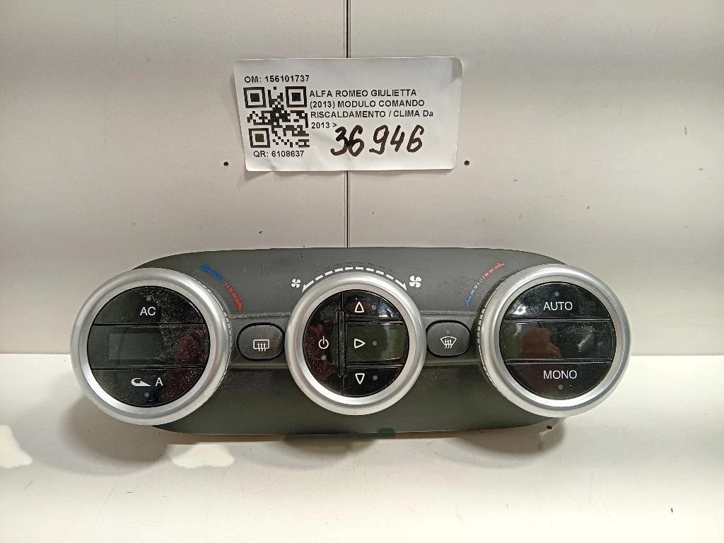 Modulo Comando Riscaldamento Clima 156101737 5556000902 Alfa Romeo Giulietta 2013